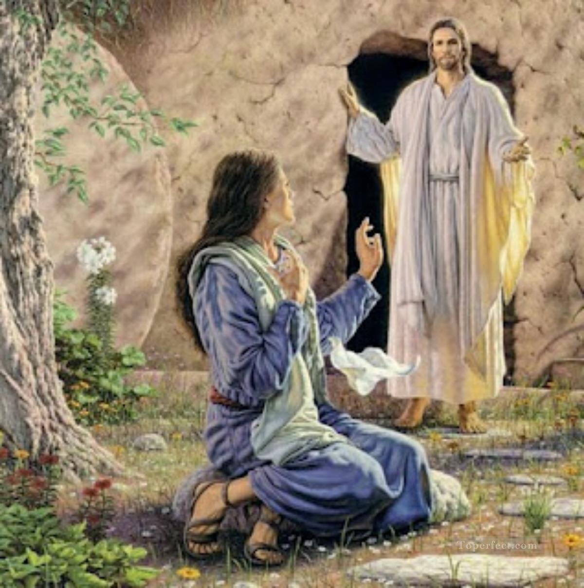 イエスは復活した宗教的キリスト教徒油絵